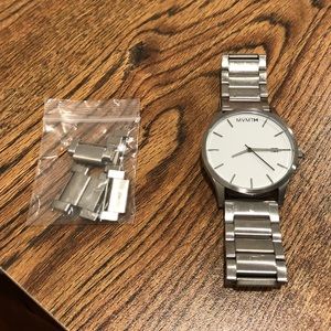MVMT Classic 45mm white/silver watch